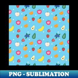 Fruit Pattern- Vibrant Healthy Food Design - Creative Sublimation PNG Download - Transform Your Sublimation Creations