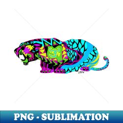 tiger uppercut ecopop in tribal asian beast with mexican patterns - Retro PNG Sublimation Digital Download - Boost Your Success with this Inspirational PNG Download