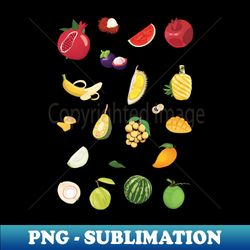 Tropical Fruit Pattern - PNG Sublimation Digital Download - Unleash Your Inner Rebellion