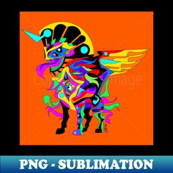 demon sphinx in ecopop mexican patterns robot arts kaiju - Exclusive Sublimation Digital File - Fashionable and Fearless