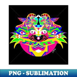 sphinx alien alebrije in ecopop mexican patterns robot arts kaiju - PNG Sublimation Digital Download - Stunning Sublimation Graphics