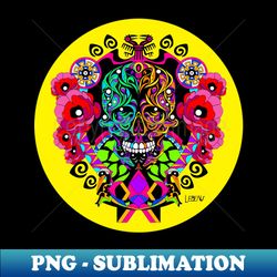 mexican floral tree of life and death ecopop artwork pattern - PNG Sublimation Digital Download - Create with Confidence