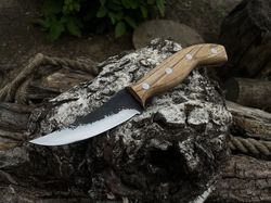 Hand Forge Bushcraft Knife. Camping knife handmade. bushcraft knife. Knife for the forester. Camping tools. Japanese kni