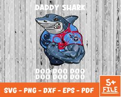 Tennessee Titans Daddy Shark Nfl Svg , Daddy Shark   NfL Svg, Team Nfl Svg 32