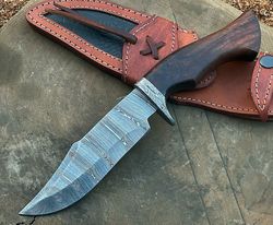 Hunting Knife Handmade Damascus Steel Bowie Knife RC19 Same Day USA Shipping
