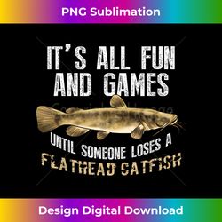 Flathead Catfish Fishing Graphic Freshwater Fish Angl - Sublimation-Optimized PNG File - Enhance Your Art with a Dash of Spice