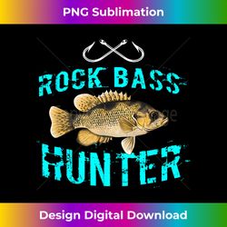 Funny Rock Bass Fishing Graphic Freshwater Fish Graphic Id - Crafted Sublimation Digital Download - Access the Spectrum of Sublimation Artistry