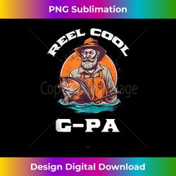 Reel Cool G-Pa Fishing Graphic Retro Vintage GPa Tank - Contemporary PNG Sublimation Design - Channel Your Creative Rebel