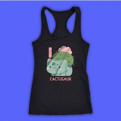 Bulbasaur Cactusaur Pokemon Funny Women&8217S Tank Top Racerback