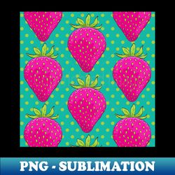 Strawberry fruit Pattern - Instant Sublimation Digital Download - Revolutionize Your Designs