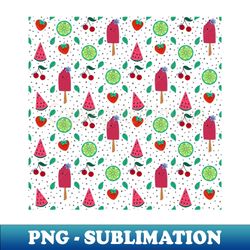 Abstract fruit pattern - Decorative Sublimation PNG File - Perfect for Sublimation Art