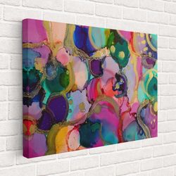 Watercolor canvas, Ink Painting Print, Modern Canvas Wall Art, Modern Wall Decor, Large Canvas Art, Abstract painting, R