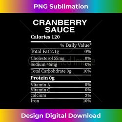 Cranberry Sauce Nutritional Label Funny Thanksgiving Graphic - Sophisticated PNG Sublimation File - Lively and Captivating Visuals