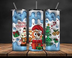 Christmas 20oz Tumbler Wrap PNG, Christmas 3D Inflated Puffy Tumbler Wrap Png, Grinchmas 20oz Png 269