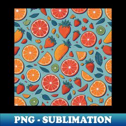 Fruit Pattern 3 - Vintage Sublimation PNG Download - Enhance Your Apparel with Stunning Detail