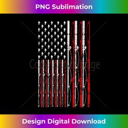 Fishing Rod American Flag Funny Vintage Fishing - Classic Sublimation PNG File - Customize with Flair