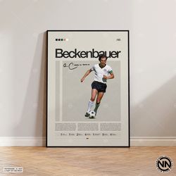 Franz Beckenbauer Canvas, German Footballer Canvas, Soccer Gifts, Sports Canvas, Football Canvas, Soccer Wall Art, Sport