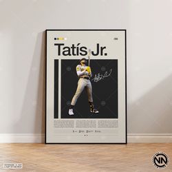 Fernando Tatis Jr Canvas, San Diego Padres, Baseball Prints, Sports Canvas, Baseball Player Gift, Baseball Wall Art, Spo
