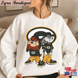 Green Bay Football Looney Tunes Sweatshirt Vintage Style Crewneck Nfl Shirt Hoodie