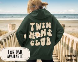 Twins Mom Sweatshirt, Twin Dad shirt, New mom dad Birthday gift idea,