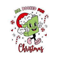 Cute All Booked For Christmas SVG