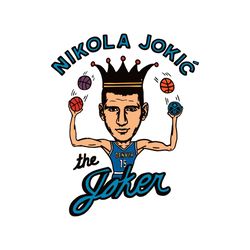 Nikola Jokic The Joker Denver Nuggets Svg