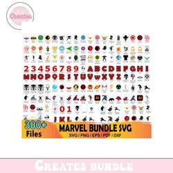 300 Marvel Bundle Svg, Super Hero Svg, Spider Web Svg
