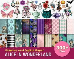 300 Alice In Wonderland Bundle SVG