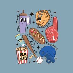 Funny Baseball Mama Peanuts SVG