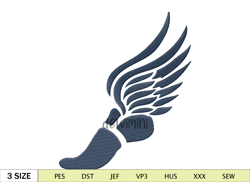 Running Shoe Embroidery Design