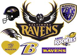 Baltimore Ravens Svg Logo Silhouette Vector