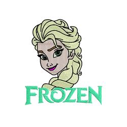 Frozen Elsa Embroidery Machine Design