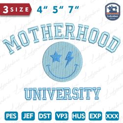 Mother Day Embroidery Design, Motherhood University Design