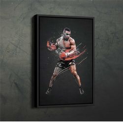 Mike Tyson Art Boxing Wall Art Home Decor Hand Made Poster Canvas Print