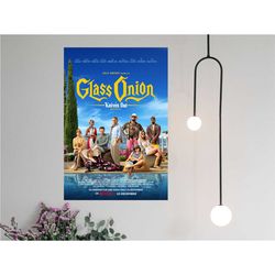 Glass Onion A Knives Out Mystery Movie Poster 2023 Film - Canvas prints Poster Gift -  Room Decor Wall Art