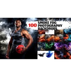 100 Smoke Fog Digital Photography Backdrops Sports Background