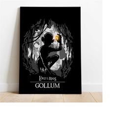Gollum-The Lord of the Rings Poster, Gollum Wall Art, The Lord of the Rings Home Wall Art...