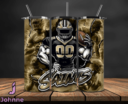 New Orleans SaintsTumbler Wrap, NFL Logo Tumbler Png, Nfl Sports, NFL Design Png-23