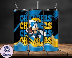 Los Angeles Chargers Tumbler Wraps, Sonic Tumbler Wraps, ,Nfl Png,Nfl Teams, Nfl Sports, NFL Design Png, Design by Quynn
