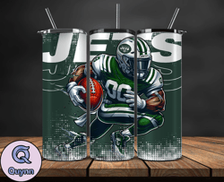 New York Jets NFL Tumbler Wraps, Tumbler Wrap Png, Football Png, Logo NFL Team, Tumbler Design by Quynn Store 25