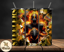 Pittsburgh Steelers Cracked HoleTumbler Wraps, , NFL Logo,, NFL Sports, NFL Design Png by Nhann Store  29