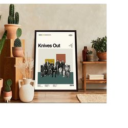 Knives Out Poster, Knives Out Movies, Rian Johnson Film, Minimalist Art, High Quality, Custom Print, Cityscape Poster, I