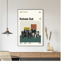 Knives Out Poster, Knives Out Print, Minimalist Movie, Vintage Retro, Abtract Poster, Aesthetic Poster, Vintage Art, Hig