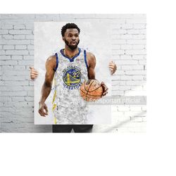 Andrew Wiggins Poster, Canvas Wrap, Basketball framed print, Sports wall art, Man Cave, Gift, Kids Room Decor