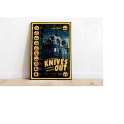 Knives Out Poster / Knives Out Movie Poster / Minimalist Movie Poster / Vintage Retro Art Print / Custom Poster / Wall A