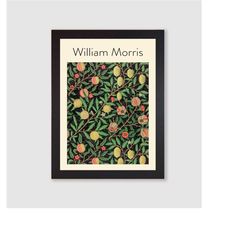 Framed Fruit Pattern by William Morris Art Print Wall Art Poster