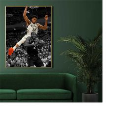 Milwaukee Bucks - Giannis Antetokounmpo Poster, Basketball Wall Decor, Giannis Antetokounmpo Poster, Milwaukee Bucks Pri