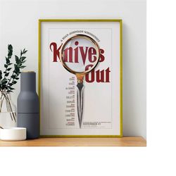 Knives Out Movie Poster- High quality canvas art