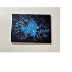 Forest Artwork, Personalized Gift For Him, Beautiful Starry