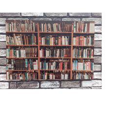 Library Wall Art, Library Canvas, Photo Books Print,